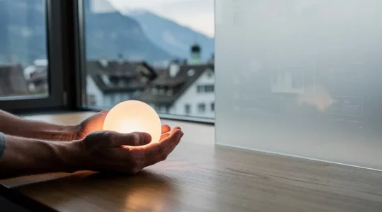 Illustration éditoriale symbolisant la protection des données personnelles et de l'e-réputation en Suisse grâce à la cyber-assurance